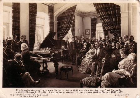 Ein Sonntagskonzert im Hause Liszts im Jahre 1882